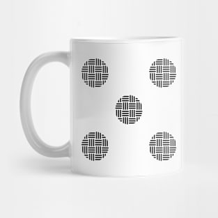 Zen Dot Pattern SANKUZUSHI mug black Mug